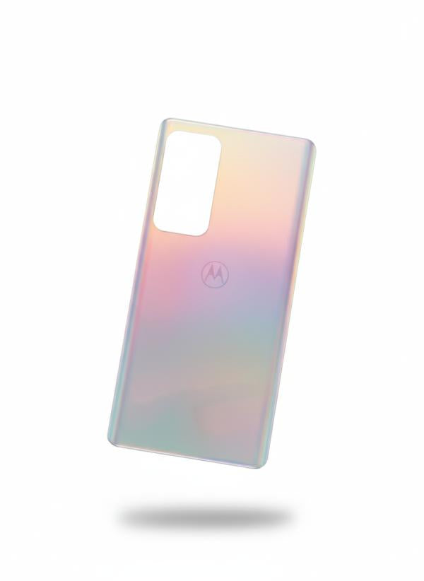 Tapa Motorola Moto Edge 20 Pro Celeste Tornasol Sin Marco
