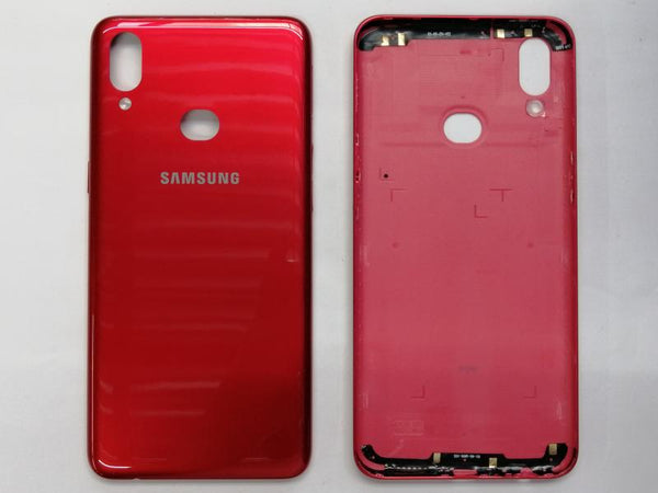 Tapa Samsung Galaxy A10S Roja Sin Marco