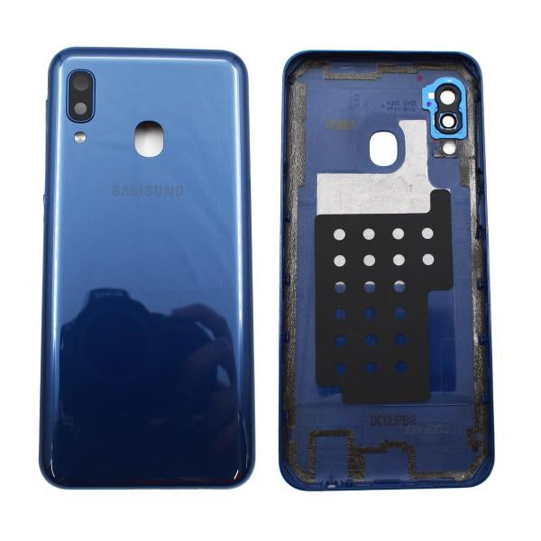 Tapa Samsung Galaxy A20E Azul Con Marco