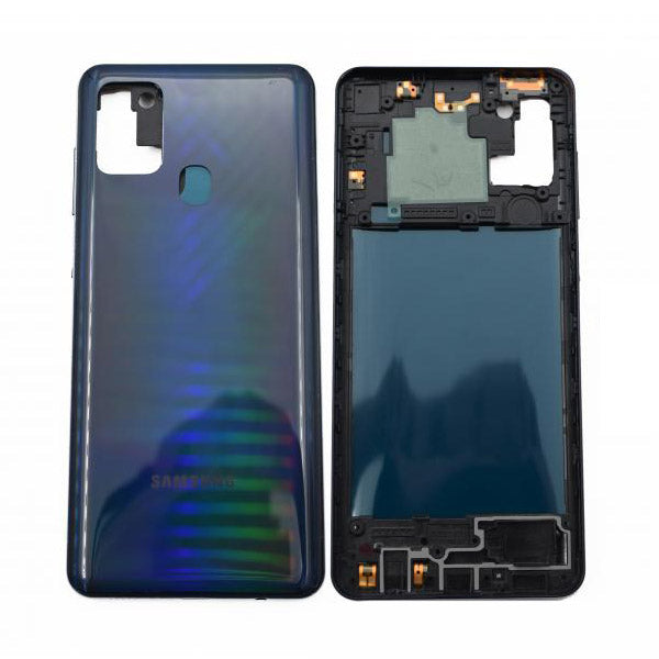 Tapa Samsung Galaxy A21S Negra Con Marco
