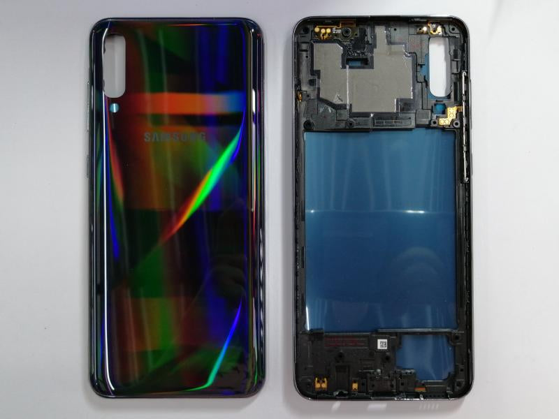Tapa Samsung Galaxy A70 Negra Con Marco
