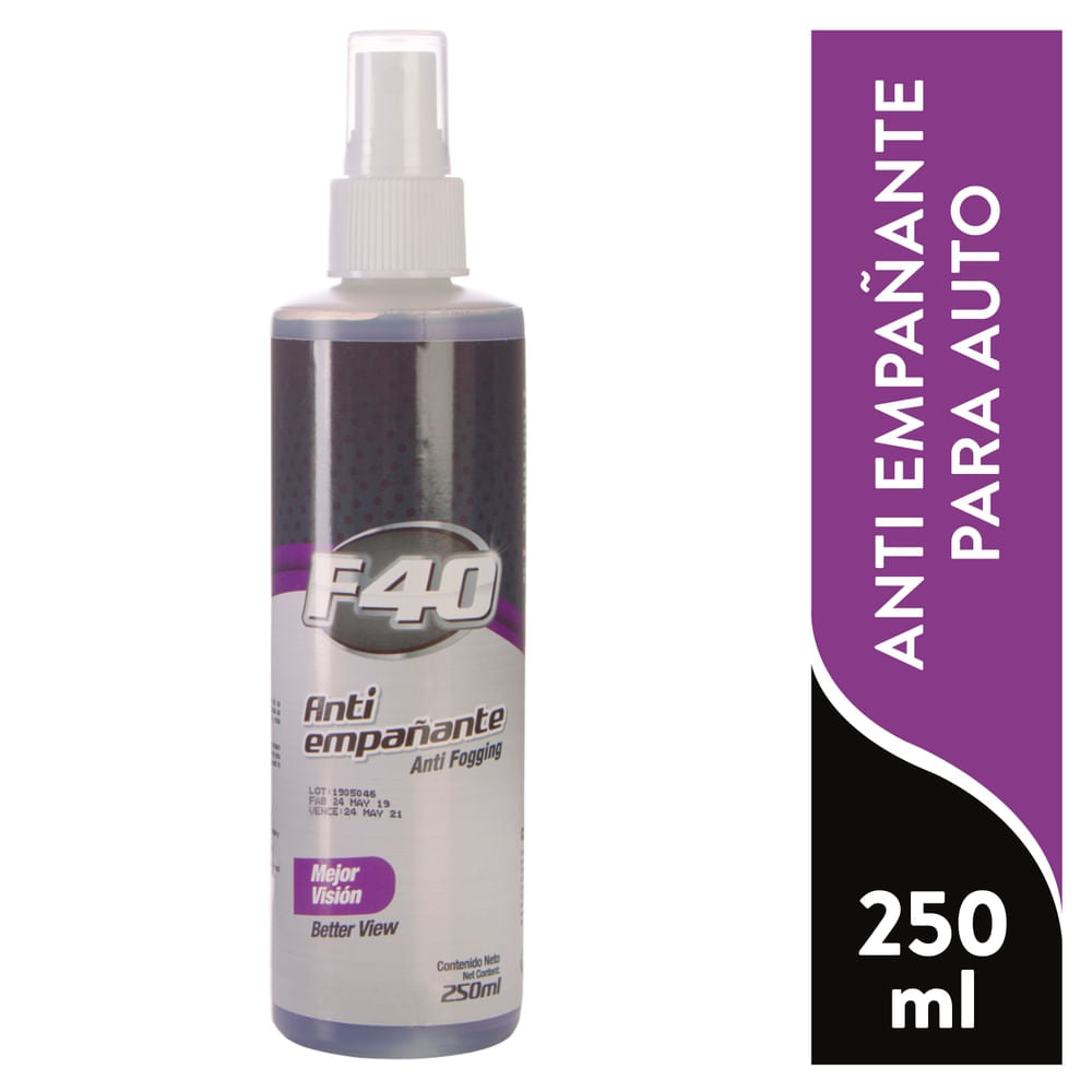 Anti Empañante F40 Para Auto Mejor Version - 250ml