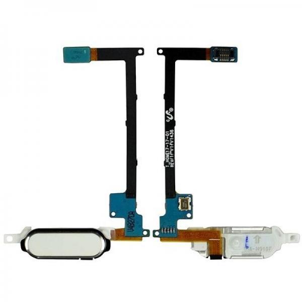 Flex Boton Home Samsung Galaxy Note 4 N910 Blanco