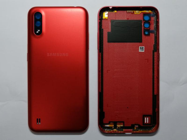 Tapa Samsung Galaxy A01 Roja Con Marco