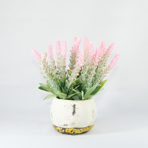 MACETA CON FLORES DE LAVANDA 20 CM