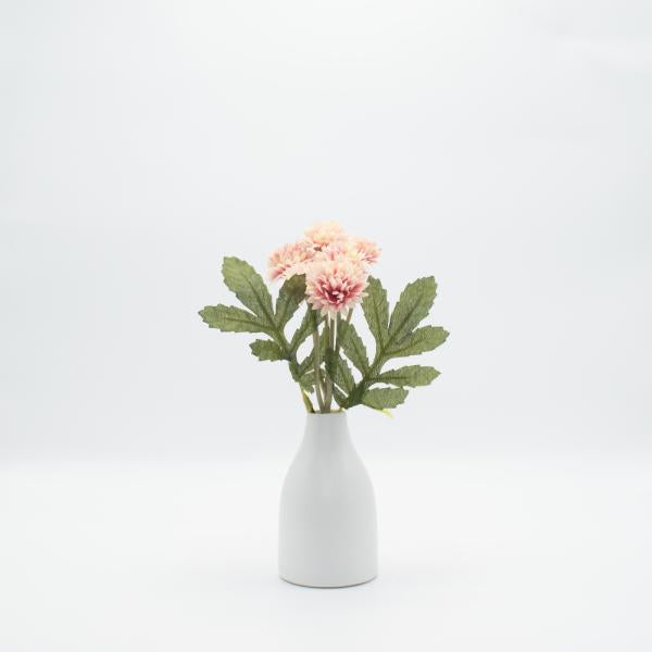 CRISANTEMOS. FLORERO CERAMICO