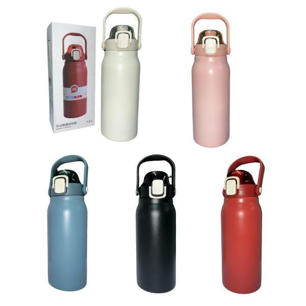 Botella Térmica De 1400Ml Con Pajilla