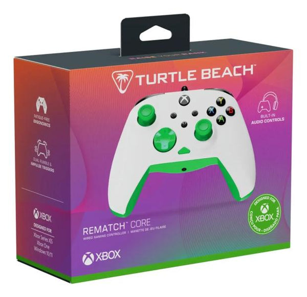 Control X Box Pc Alambrico Blanco Verde