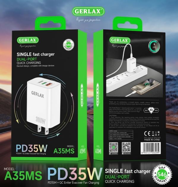 Cargador Cubo Casa A35Ms Gerlax Blanco