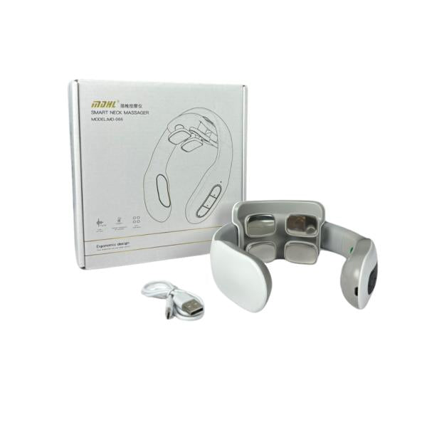 Masajeador De Pulso Electrico Portatil Gris/Blanco Gris/Blanco