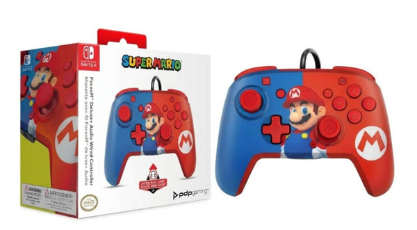 Control Nintendo Switch Super Mario Azul Rojo