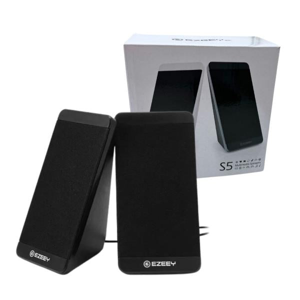 Bocina Parlante Para Computadora Pareja S5 Negro