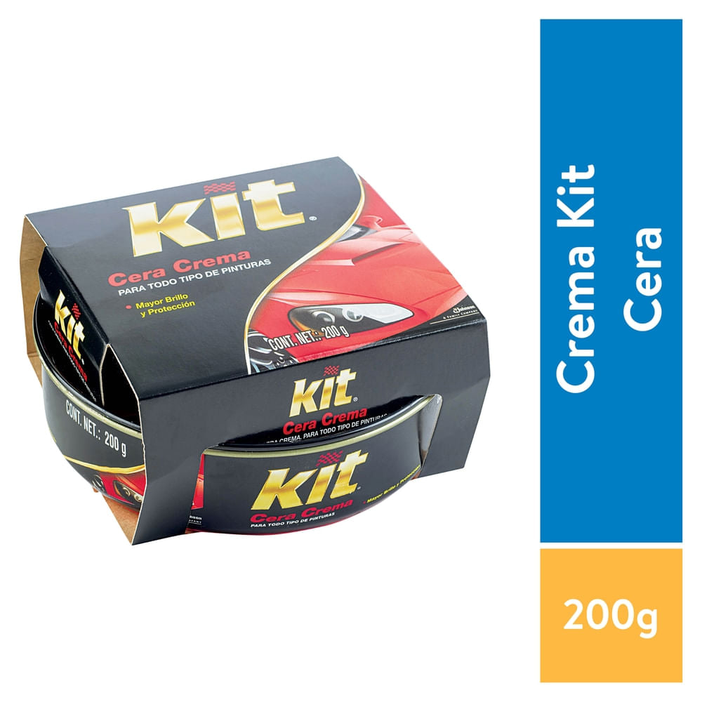 Cera Para Vehículos Kit En Crema Para Mayor Brillo Y Protección - 200 G