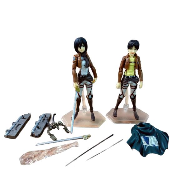 Figura De Coleccion Articulada Attack On Titan Mikasa 15 Cm