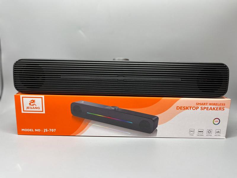 Bocinas Parlante Barra De Computadora Js-707 Jeqang Negro