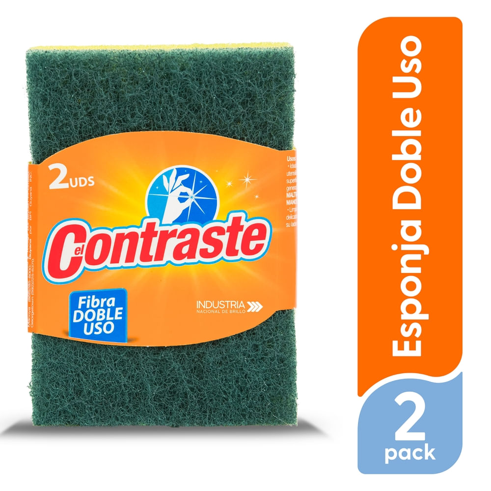 Esponja El Contraste Doble Uso 2 Uds