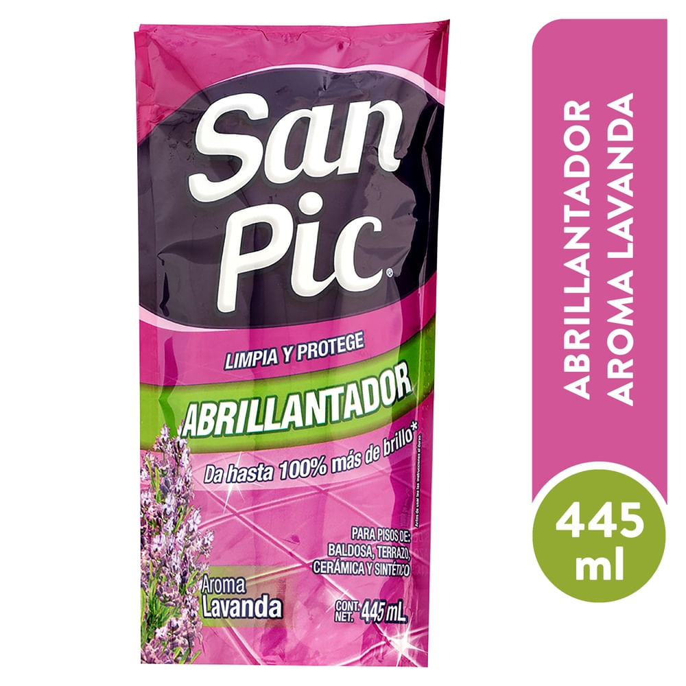 Abrillantador De Pisos San Pic Lavanda Doypack -445ml