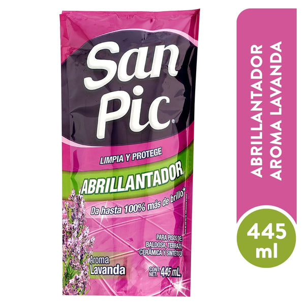 Abrillantador De Pisos San Pic Lavanda Doypack -445ml