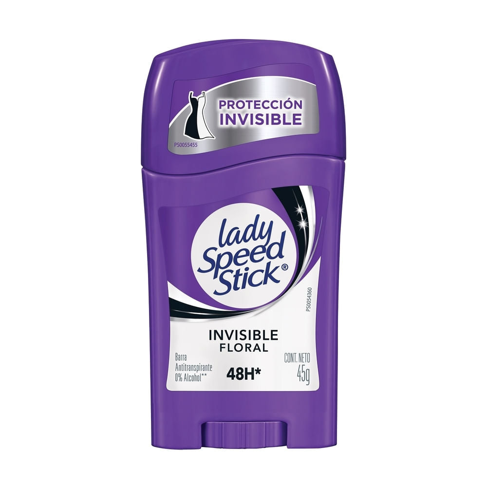 Desodorante Antitranspirante Lady Speed Stick Invisible Floral Barra - 45 G