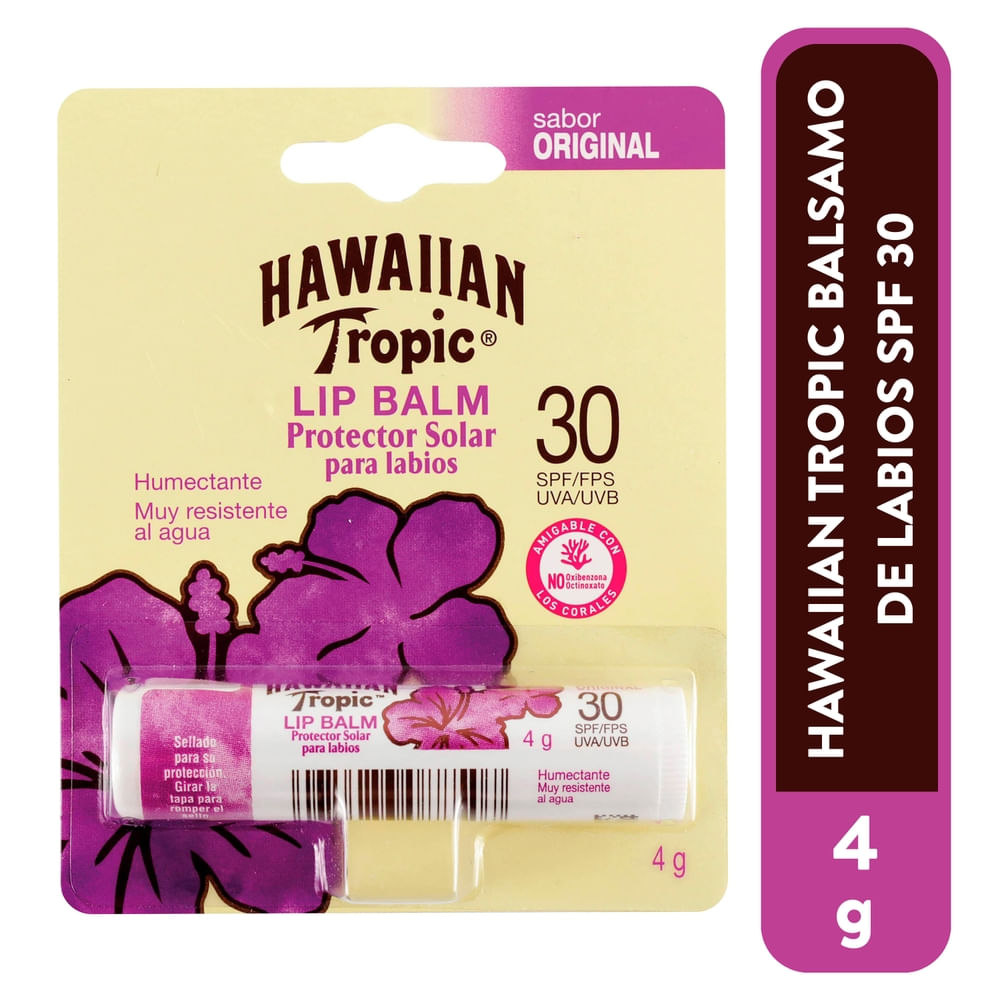 Bálsamo Labial Hawaiian Tropic FPS 30 - 24 Ml