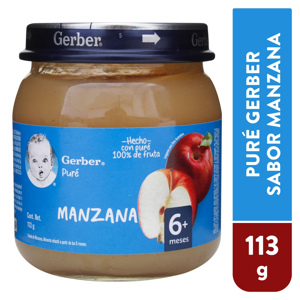 Colado Gerber Para Bebé Sabor Manzana - 113 G