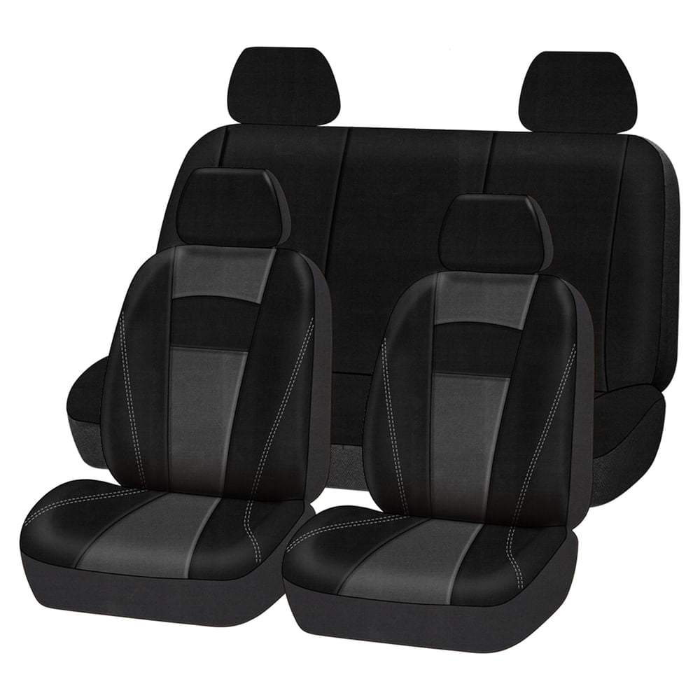 Fundas Para Asiento Auto Drive Negro Y Gris