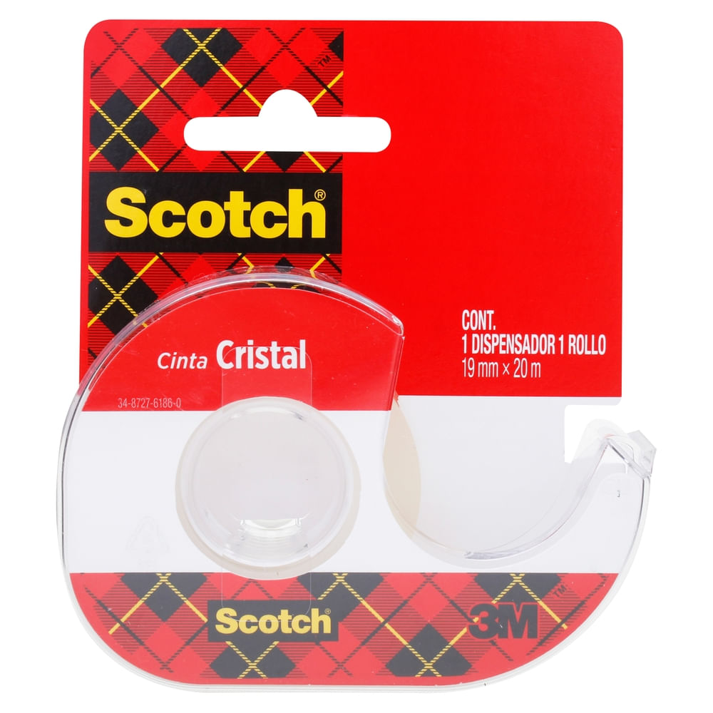 Cinta Scotch Cristal Dispensador - 1ud