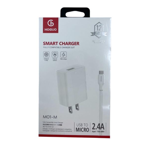 Cargador Cubo Casa Hoguo M01-M Usb Micro