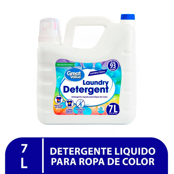 Detergente Great Value Líquido Ropa De Color - 7000 Ml