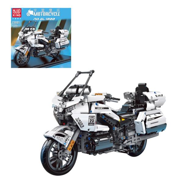 Bloques Armables De Motocicleta De Policia (1328 Piezas)