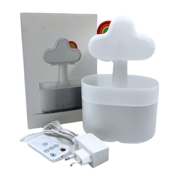 Humidificador Nube Arcoiris Blanco