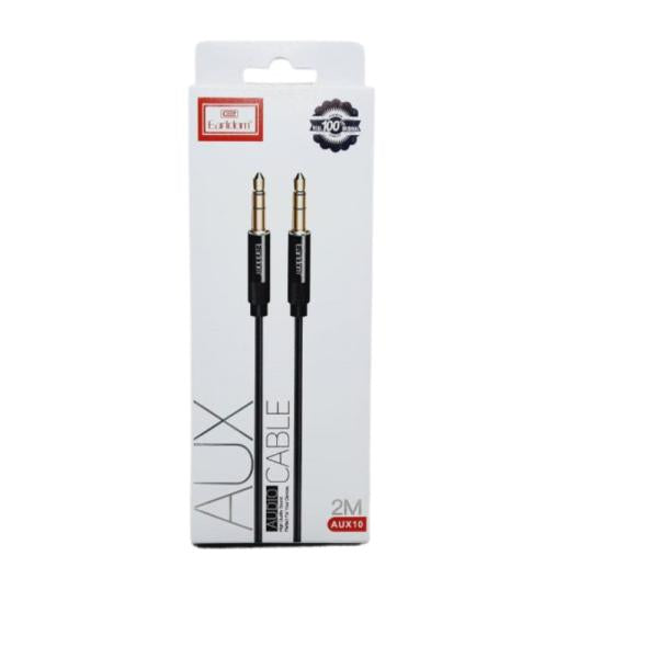 Cables Auxiliar 3.5 Mm A 3.5 Mm 2M 200 Cm Et-Aux10 Earldom Negro