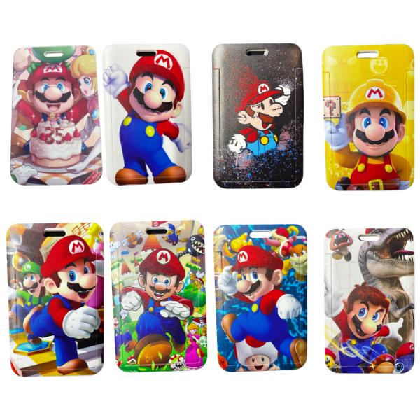 Porta Gafetes De Mario - Por Unidad Varios Estilos A Elegir