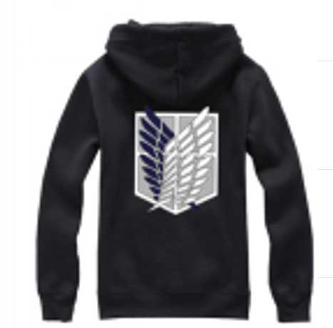 Abrigo De Attack Of Titans Negro (Legion De Reconocimiento) M M
