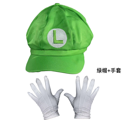 Set De Gorra Con Guantes De Luigi