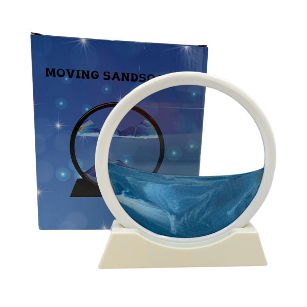 Adorno De Arena Base Blanca Verde