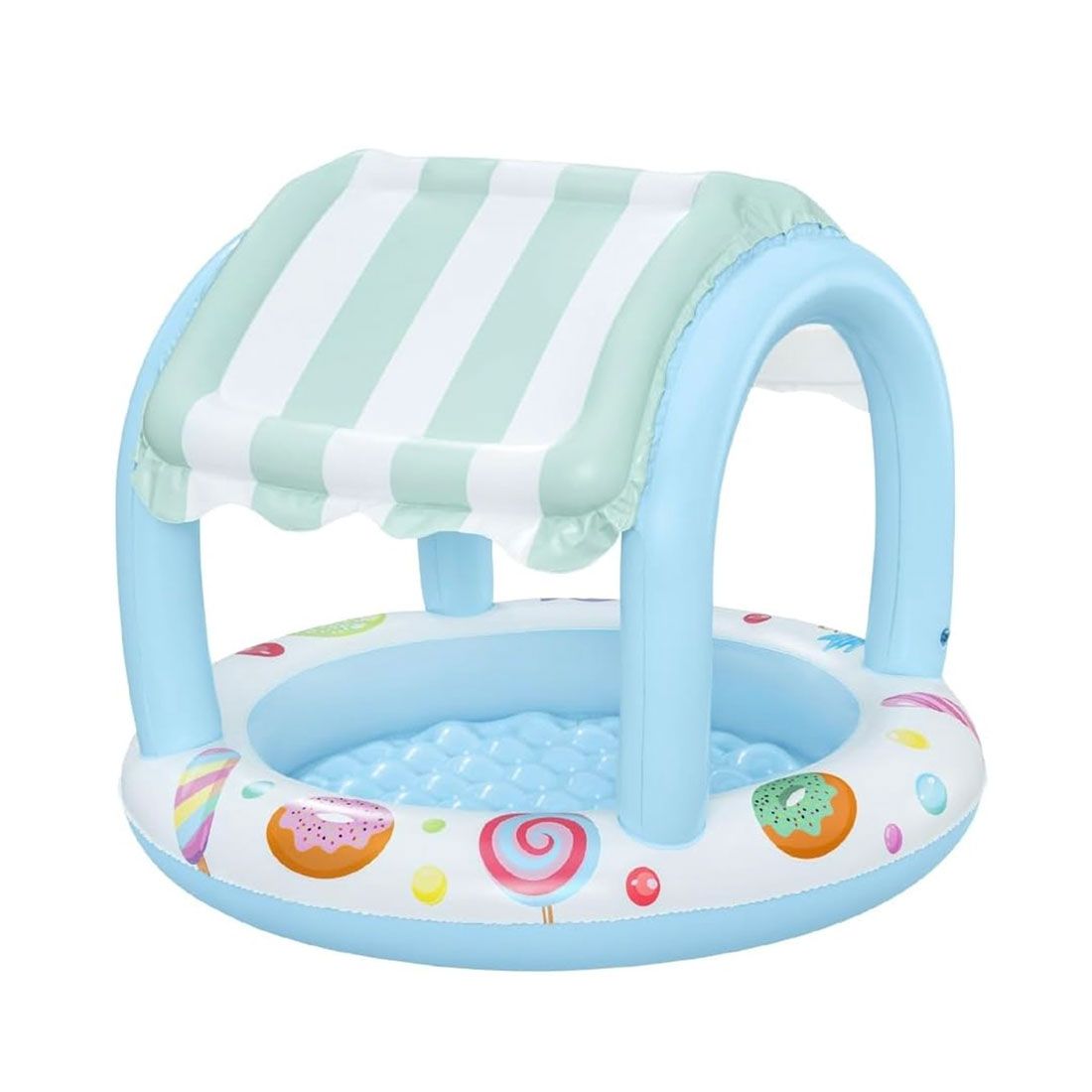 Piscina Niños Con Techo Pvc 110x64x25cm
