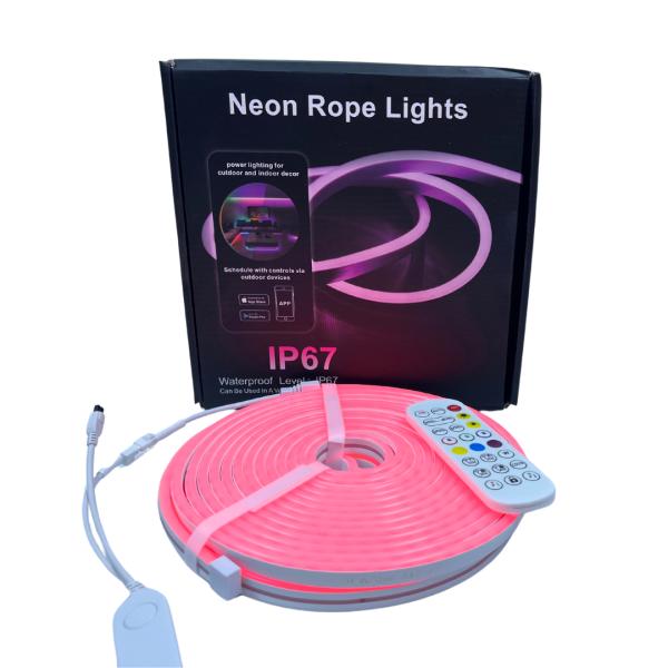 Tira Led Exteriores Neon Rgb 10Mts Ritmica