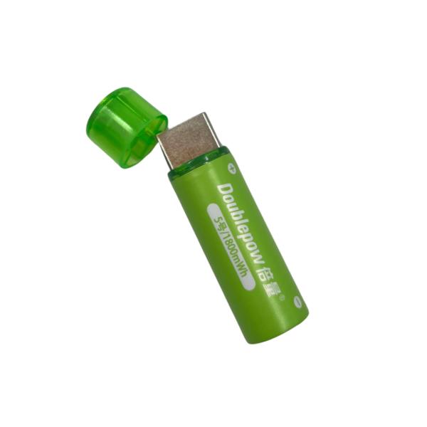 Bateria Recargable AA Caja 4UDS Verde