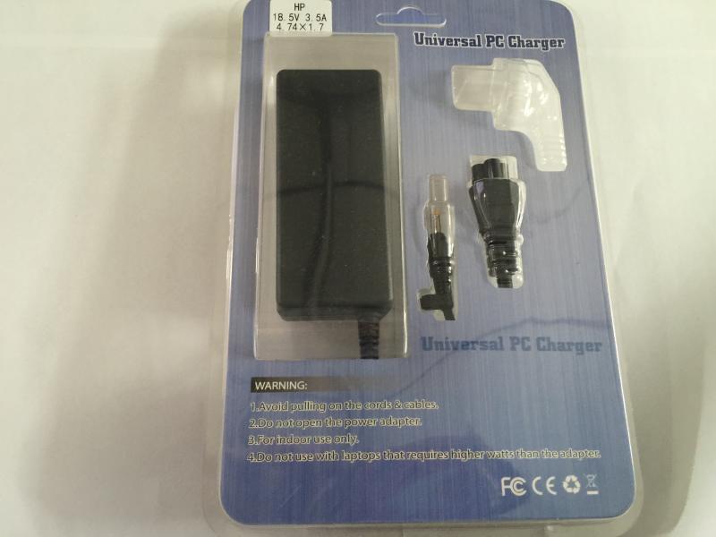 CARGADOR LAPTOP HP 18.5V 3.5A 4.74*1.7