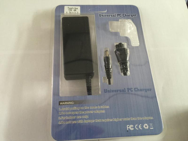 CARGADOR LAPTOP TOSHIBA 15V 4A 6.36*3.0