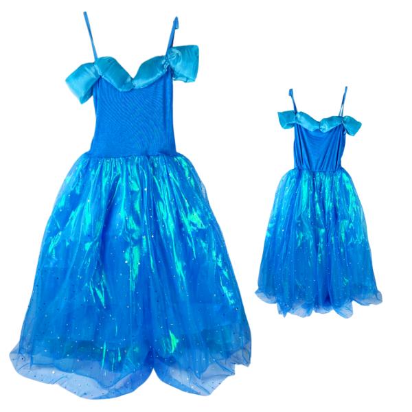 Disfraz de Princesa Cenicienta para Niña | Vestido de Baile Azul Mágico