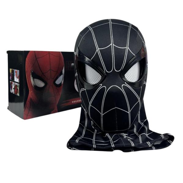 Máscara Spider-Man Black & Gold con Parpadeo Mecánico | No Way Home Edition