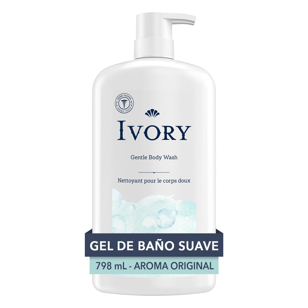 Gel De Baño Ivory Suave Y Delicado Fragancia Original 27 Oz 798 Ml