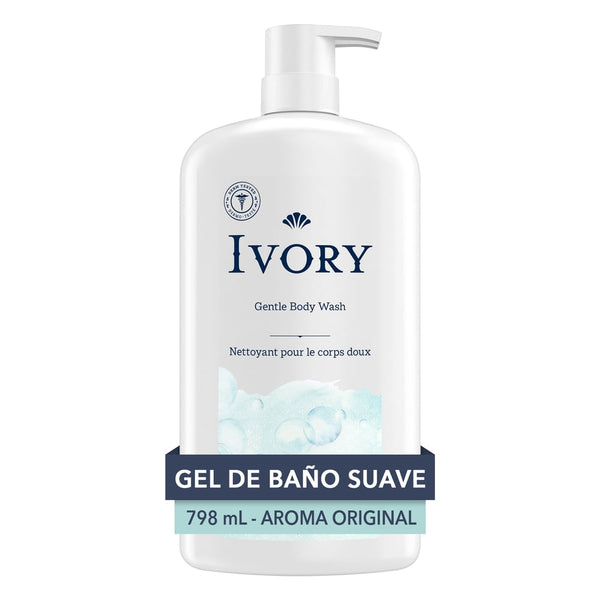 Gel De Baño Ivory Suave Y Delicado Fragancia Original 27 Oz 798 Ml