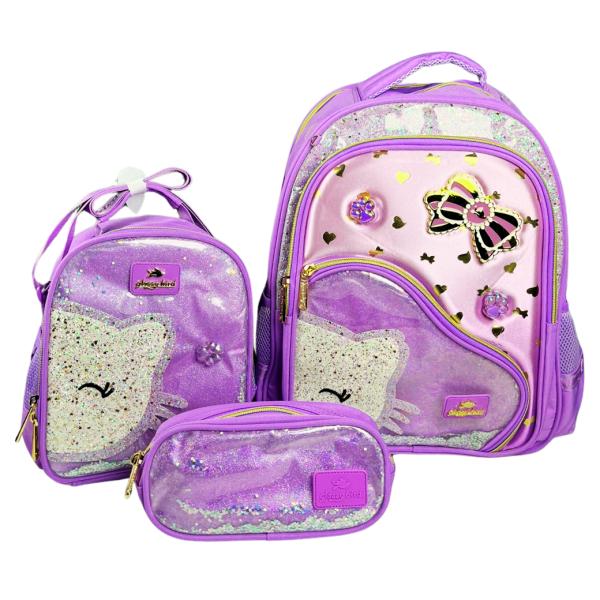 Set De Bolso Glossy De Gato