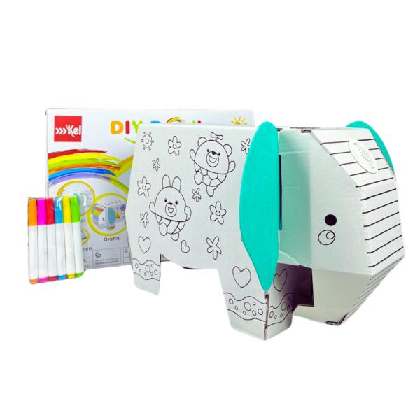Elefante De Carton Para Niños