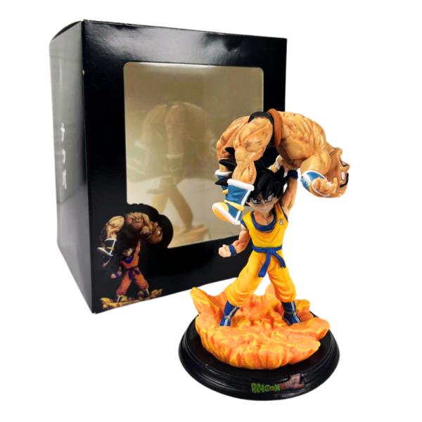 🥊 Figura de Goku vs Nappa – Dragon Ball Z, 13 cm, Edición Showdown