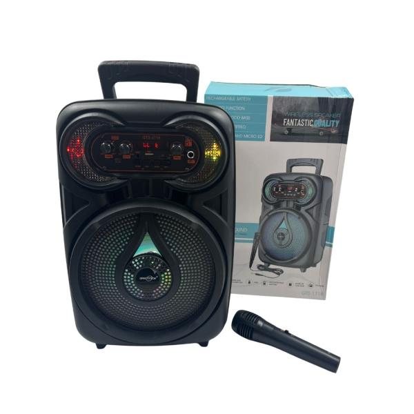 Bocinas Parlante Bluetooth Kts Gts-1718 Negro
