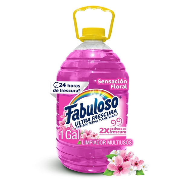 Desinfectante Multiusos Antibacterial Fabuloso Sensación Floral Fragancia Dual - 1 Gal
